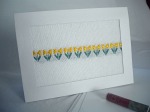 Handwoven Daffodil Note Card